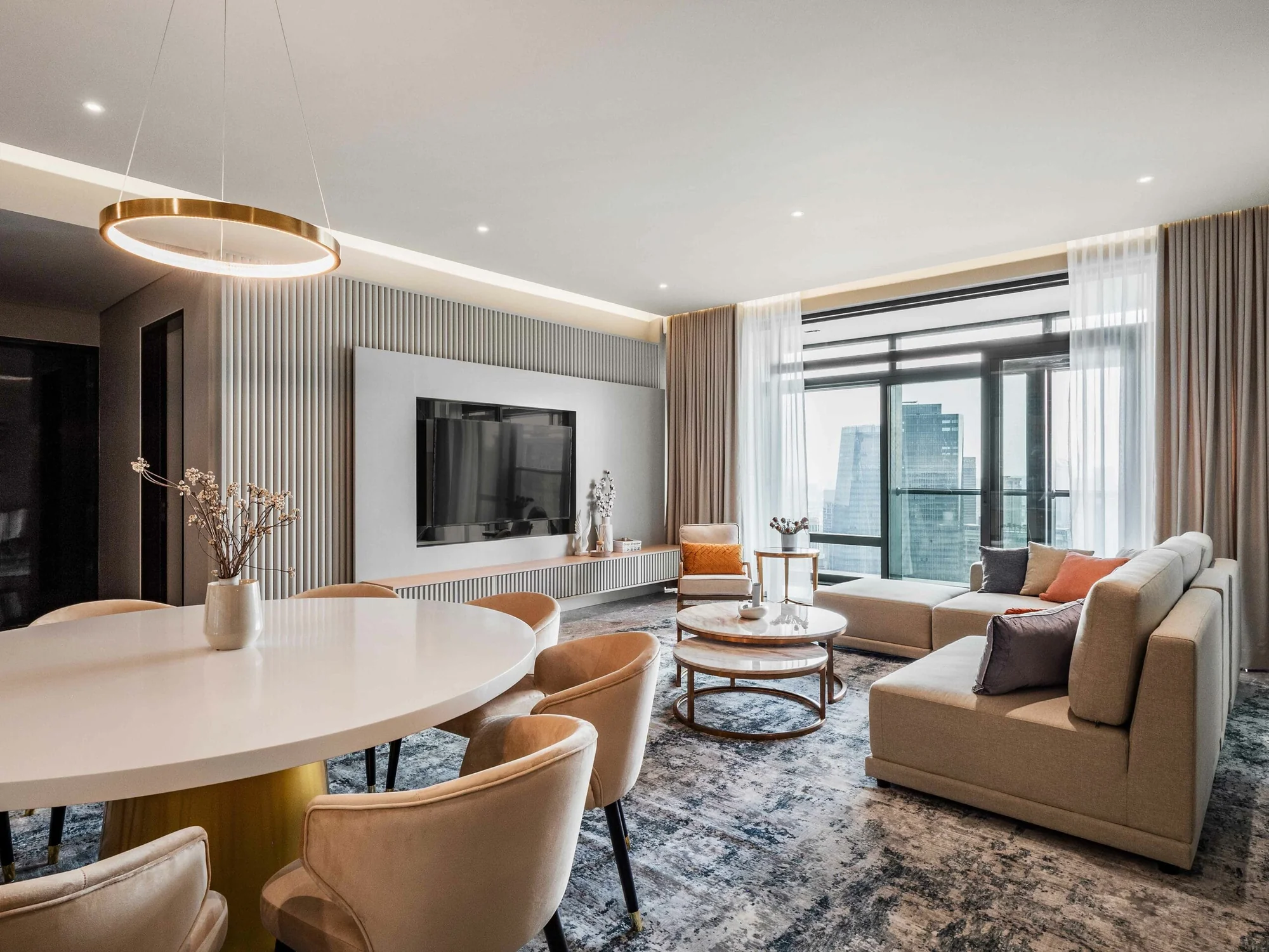 Four Seasons Residences, KLCC, Kuala Lumpur — branded residence interior by Blaine Robert Design