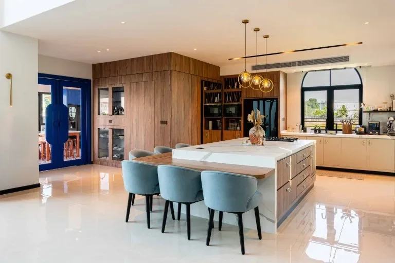 Quayside Villa, Port Dickson, Malaysia — waterfront villa interior by Blaine Robert Design